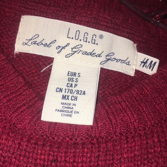 L.O.G.G. by H&M Red Sweater - Picture 4 of 5